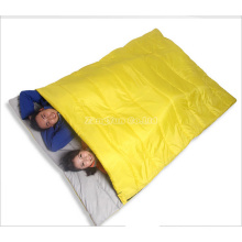 Sac de couchage en gros pour 2 personnes, sac de couchage jaune